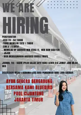Lowongan Taksi Bluebird