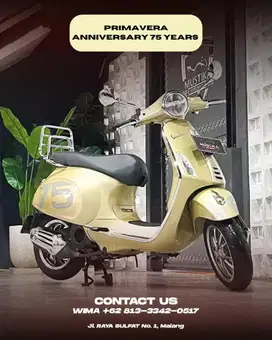 VESPA PRIMAVERA ANNIVERSARY 75 tahun