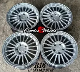 Jual velg hsr r16 5x114,3 like new no minus ertiga grandmax innova dll
