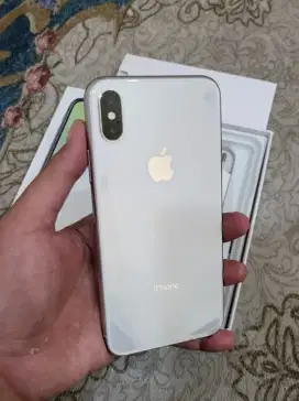 iPhone X 64gb silver ex resmi iBox.