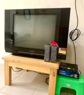 TV 21 INCH POLYTRON FM RADIO SLIM FLAT FULLSET NORMAL