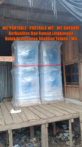 Toilet Portable, Toilet Fiberglas, Toilet Bencana Praktis Mudah Dipind