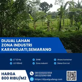 Dijual lahan terbaik industri Karangjati Semarang 120.000m  BU!