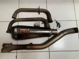 Knalpot prospeed black shark yamaha R25/MT25