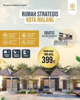 RUMAH MINIMALIS DEKAT KAMPUS ITN 2 KOTA MALANG