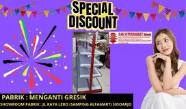 Jual rak tengah doubel 10 susun murah harga gondola minimarket