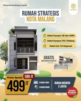 RUMAH SANGAT STRATEGIS DEKAT KAMPUS