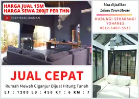 Rumah Hitung tanah Ciganjur luas 1200mtr