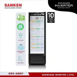 Showcase SANKEN SRS-288V 5 Rak Inverter Series 270 Liter No Fros