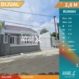 Dijual Rumah Modern Baru Renovasi di Puncak Dieng Malang