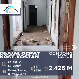 Condong Catur Sleman Dijual Rumah Kost2an 8 Kamar Sudah Renovasi SHM