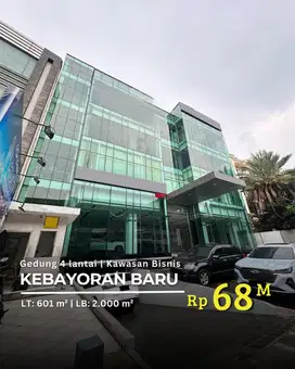 Dijual Gedung Kantor 4 Lantai Area Bisnis Dekat Senopati dan SCBD