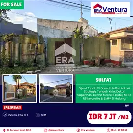 Dijual Tanah Di Daerah Sulfat, Lokasi Strategis Tengah Kota