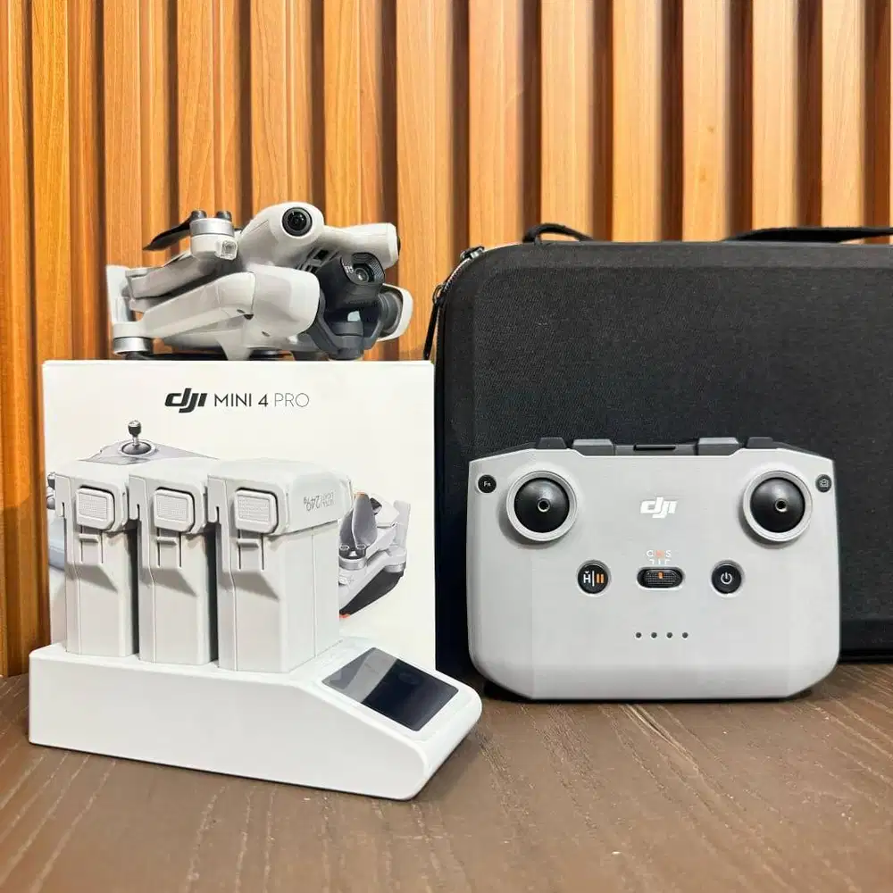 DJI Mini 4 Pro RCN2 Combo 3 Battery Second Free tas handbag charger