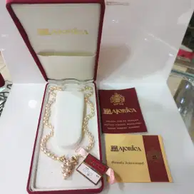 Majorica Pearl Necklace Mutiara second original