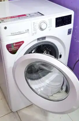Mesin cuci frontloading LG 8kg masih bagus bgt,baru setahun beli