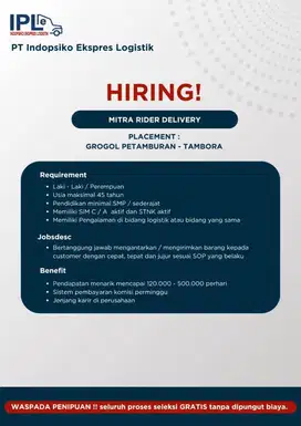 MITRA KURIR AREA TAMBORA - GROGOL PETAMBURAN