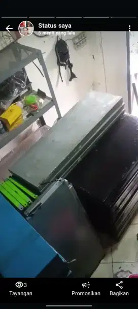 Jual rak besi ukuran 40*150*200 rekondisi seperti baru isi 5 ambalan