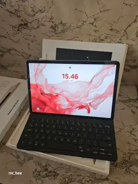 Samsung Tab S8 5G 8/128GB sein fullset plus book cover keybord ori