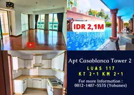 Apt Casablanca 2+1BR 117mtr Tower 2 lantai 15