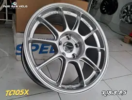 Velg Wedssport TC105X Ring 18 lebar 8 - 8,5 
pcd. 5x114,3 HYPERBLACK
