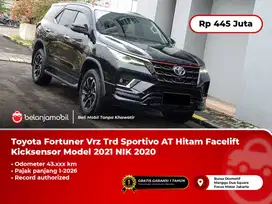 [ PAJAK PANJANG ] Toyota Fortuner Vrz Trd AT Hitam Model 2021 NIK 2020