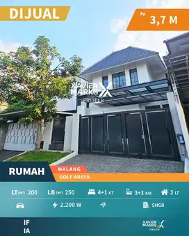 c110 Rumah Baru 2 Lantai Siap Huni di Araya Malang