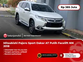 [ LOW KM ] Mitsubishi Pajero Sport Dakar AT Putih Facelift 2018