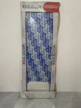 Pintu Kamar Mandi Alumunium Solidoor M36 70 x 195 Pearl White Kanan