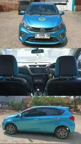 Daihatsu sirion Hijau Metalik manual type tertinggi tahun 2018.type R