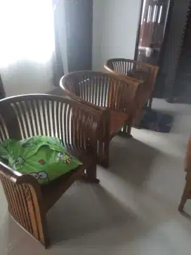 Korsi jati motip keong 3 111 meja 2