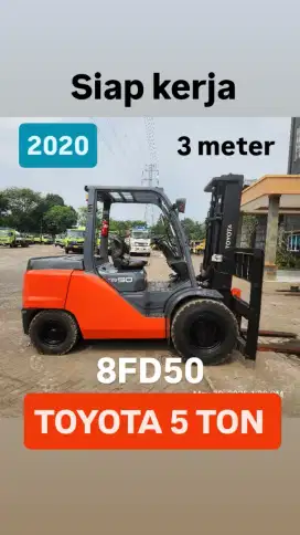 Di jual TOYOTA 5 ton 2020 8FD50 siap kerja