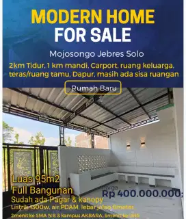 Rumah baru 95 mojosongo jebres