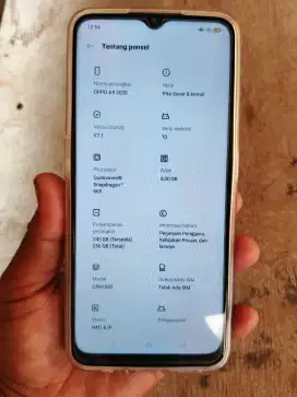 Jual hp Oppo a9 ram 8gb/256 mulus no minus  normal batangan