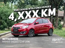 TDP 19 JUTAAN FREE GARANSI MESIN MIRAGE EXCEED AT 2016 MERAH MOBCARS