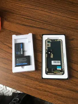 LCD & Batre iPhone X Original