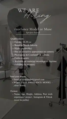 Freelance model hijab
