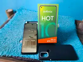 Infinix Hot 10 Ram 6/128 black FULLSET