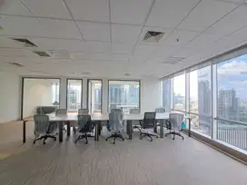 Sewa Kantor 118 m2 Brand New Furnish di Menara Sun Life Mega Kuningan