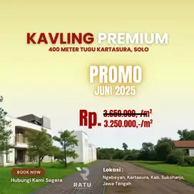Promo Bulan Juni 2025, Kavling Ngabeyan Kartasura, SHM
