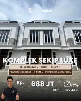 Jual Rumah Townhouse Dalam Komplek Daerah Sekip