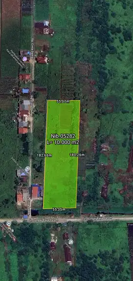 Tanah  Sungai raya dalam 55x180