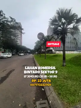 2248 /kavling komersil bintaro sektor 9 harga termurah.