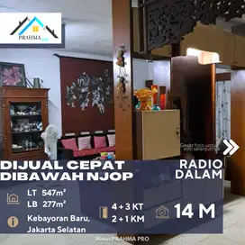 Radio Dalam Jaksel Dijual Rumah Lama Hitung Tanah Harga Dibawah NJOP