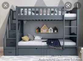 Tempat tidur anak , Lemari pakaian , Backdrop tempat tidur , Partisi