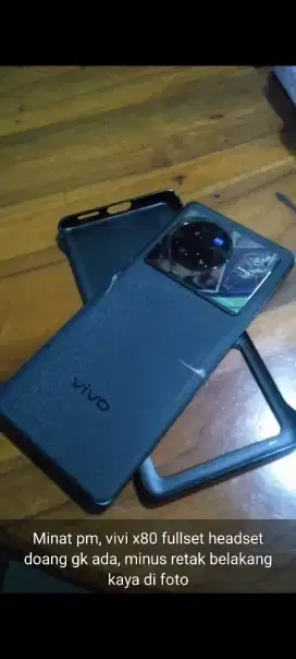 Vivo x80 fullset kecuali headset