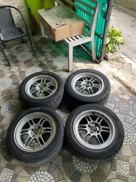 Velg SSW S165 Ring 15 Lebar 7 + Ban Champiro SX2 195/55
