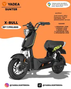Sepeda listrik yadea type X-Bull