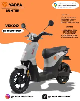 Sepeda Listrik yadea type vekoo