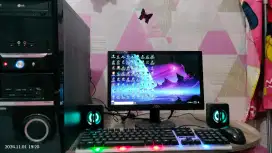 PC GAMING DESIGN LIVE + LCD + RAM 8 GB + HD 500 GB + GAMES FILM LAGU